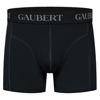 Gaubert Premium Bamboo Boxer Shorts (3 Pack) - Plain Black
