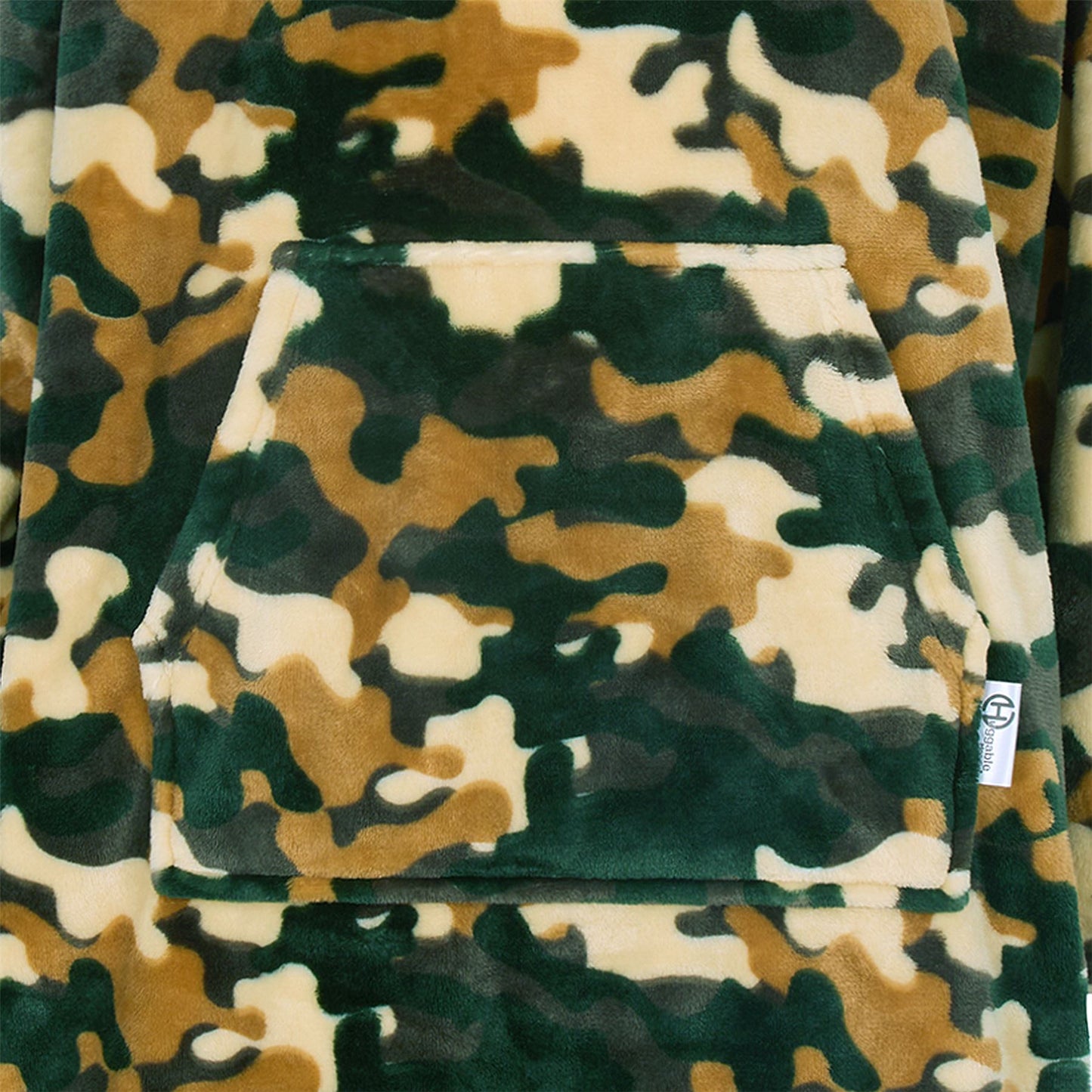 Huggable Hoodie Mens Fleece Oversized Hoodie - Camo