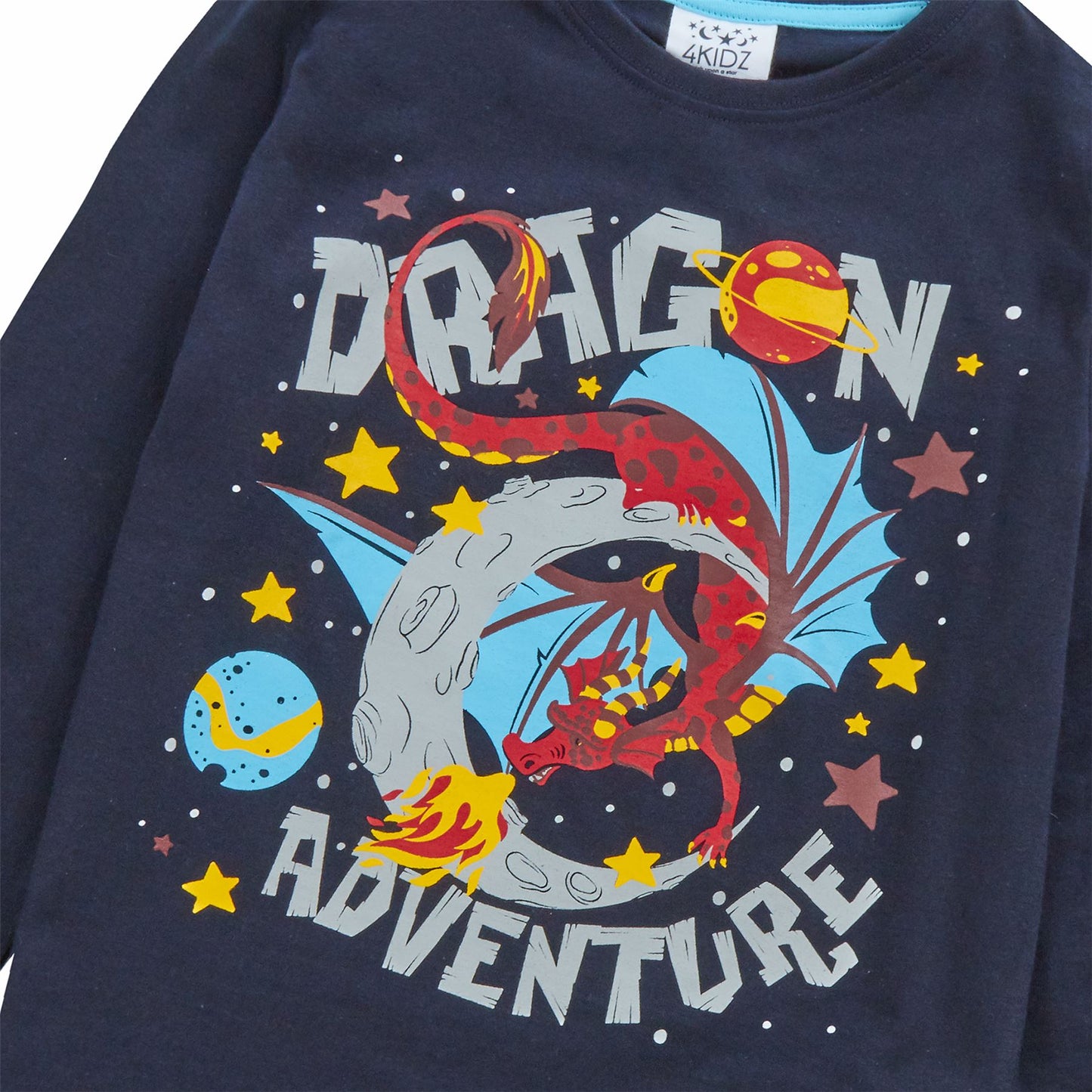 4Kidz Kids 'Dragon Adventure' Pyjamas - Blue