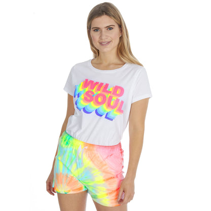 Forever Dreaming Womens 'Wild Soul' Pyjama Set - Tie Dye