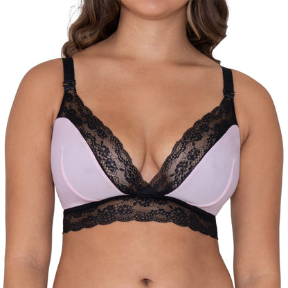 Curvy Kate Twice the Fun Reversible Bralette - Black/Pink