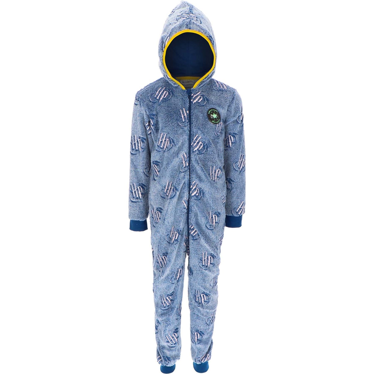 Harry Potter Kids Glow In The Dark Fleece Onesie - Blue
