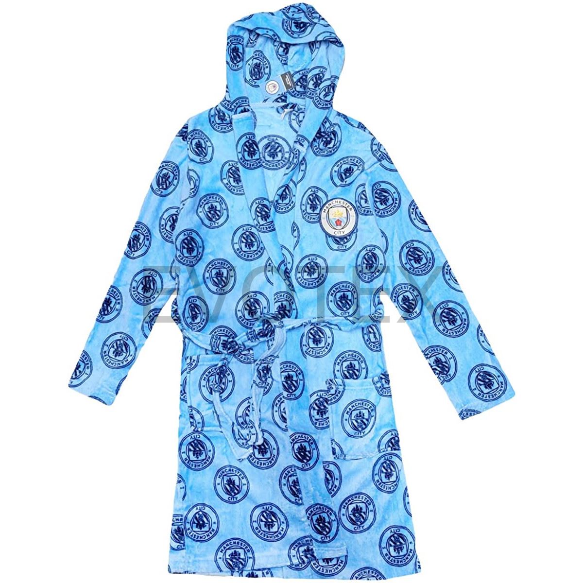 Mens Manchester City Fleece Hooded Robe