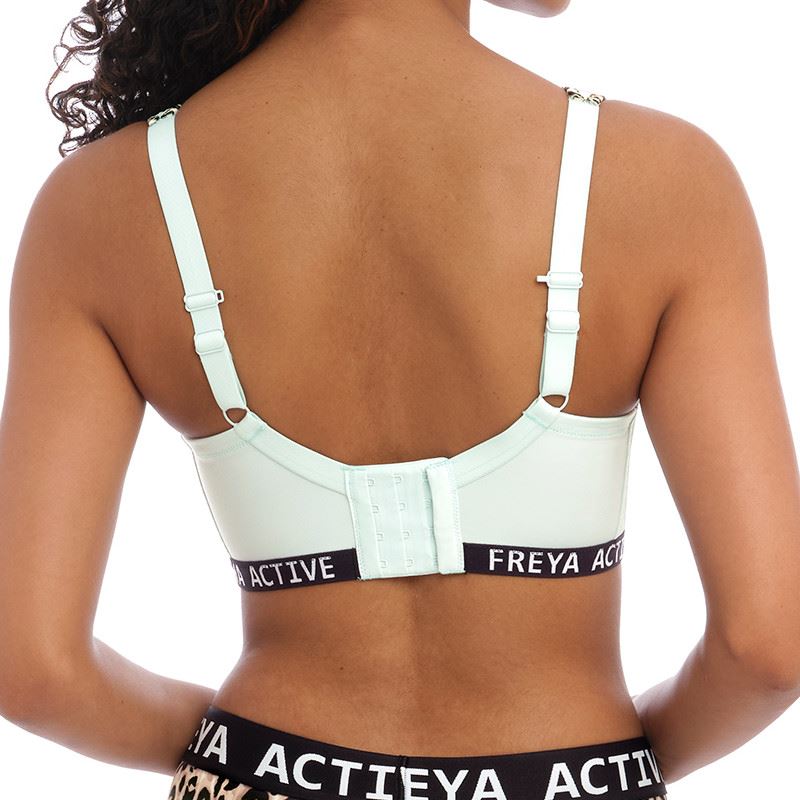 Freya Active Dynamic Crop Top Sports Bra - Pure Leopard Aqua Freya Active