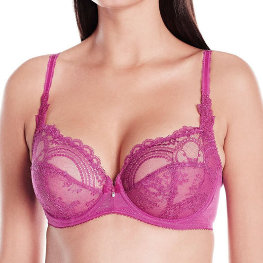 Wacoal Chrystalle Balcony Bra - Morello Cherry