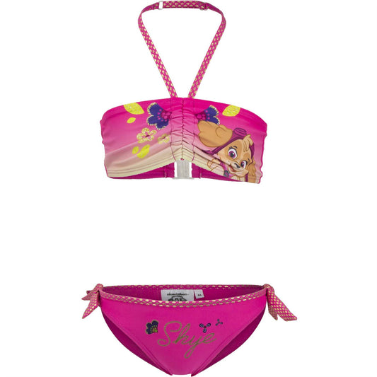 Girls Paw Patrol Skye Bandeau Bikini Set - Pink