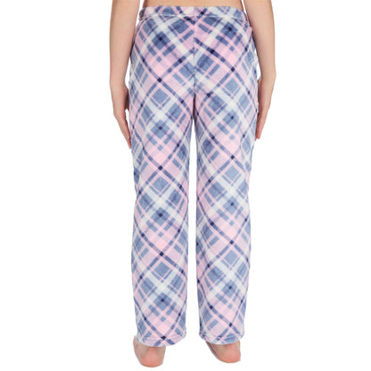 Forever Dreaming Girls Fleece Lounge Pants - Diagonal Check