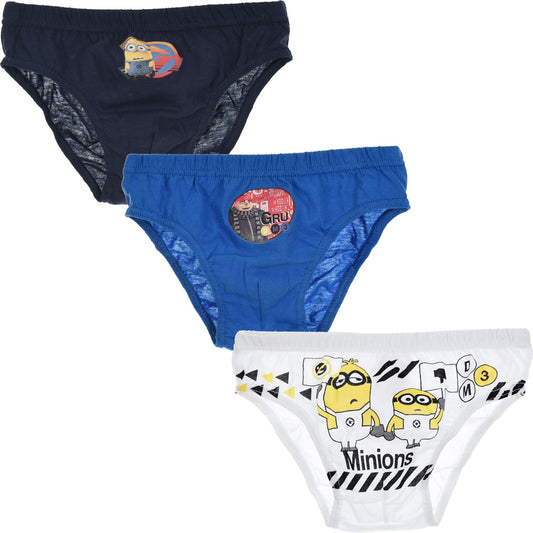 Boys Minions Briefs Style 2 (3 Pack)