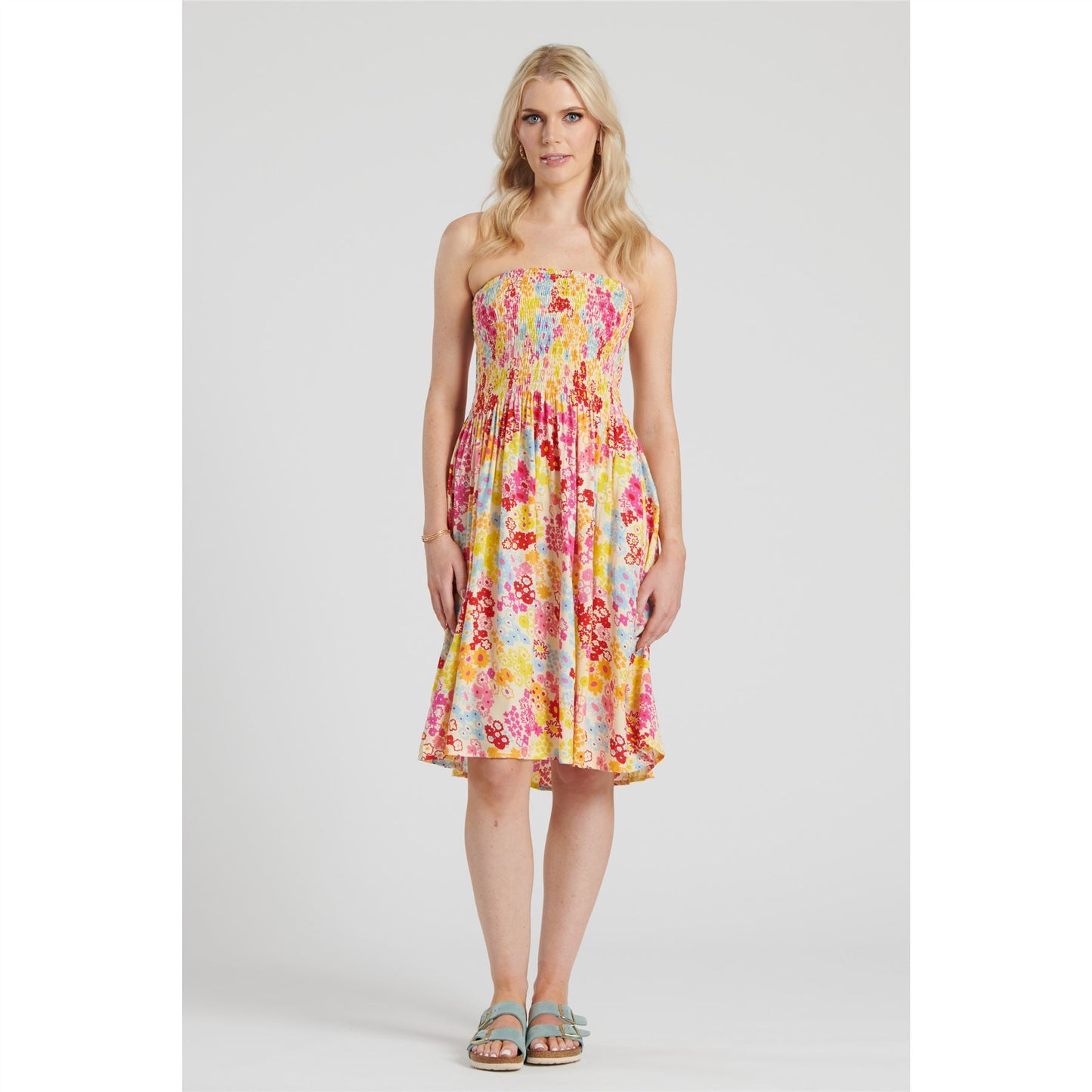 Pistachio Multi Floral 3 In 1 Dress
