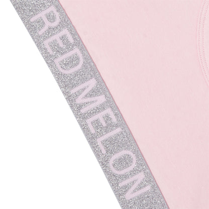 Red Melon Girls Crop Top Bra And Brief Set - Pink