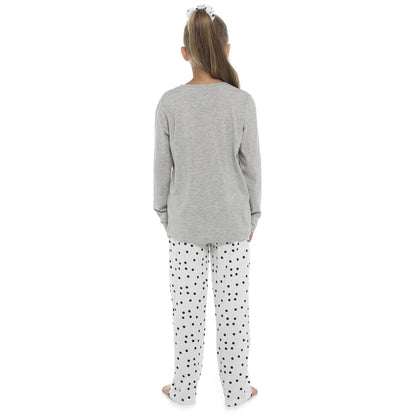 Follow That Dream Kids Dalmatian Pyjamas - Grey/Print