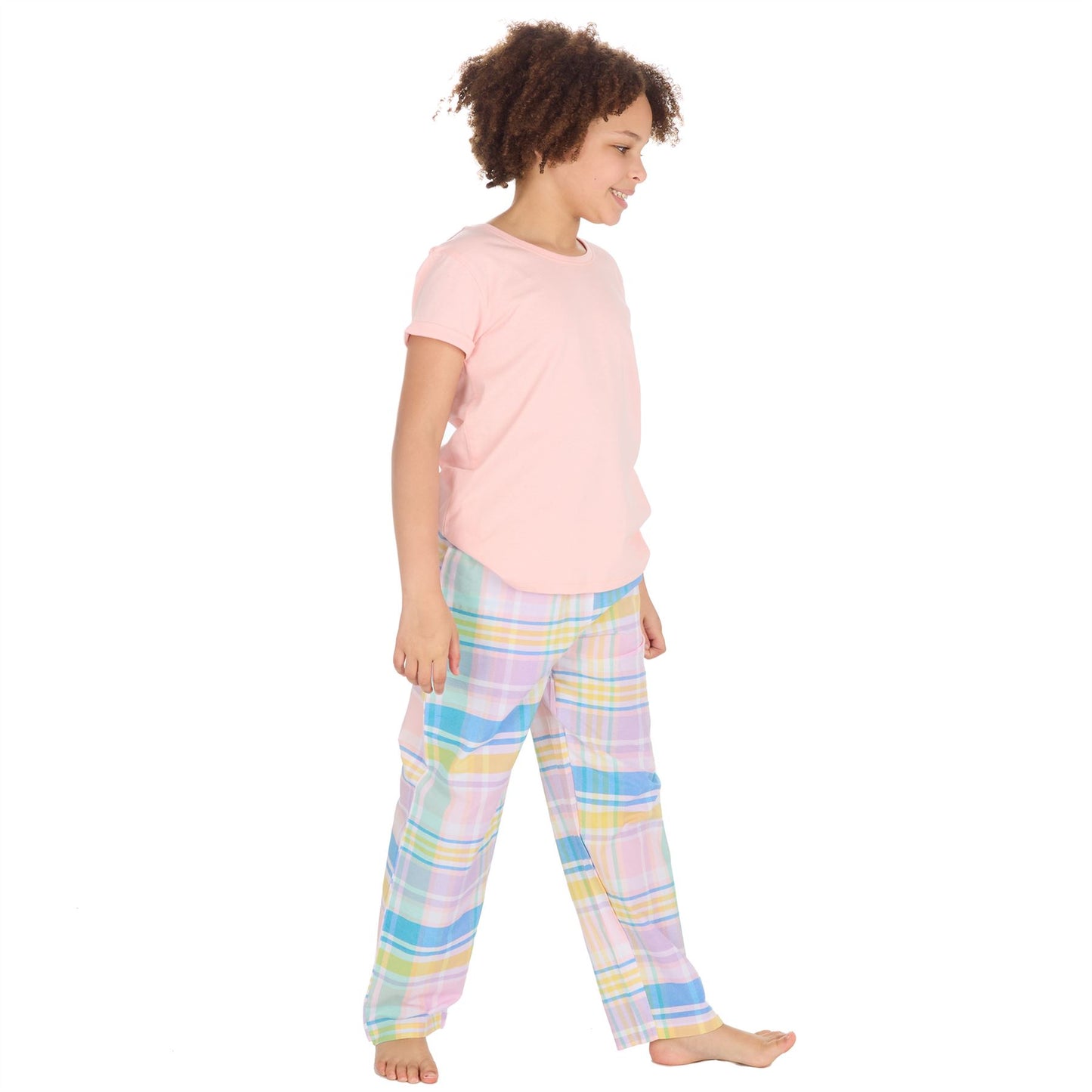 Forever Dreaming Girls Jersey Top and Woven Bottoms - Pink