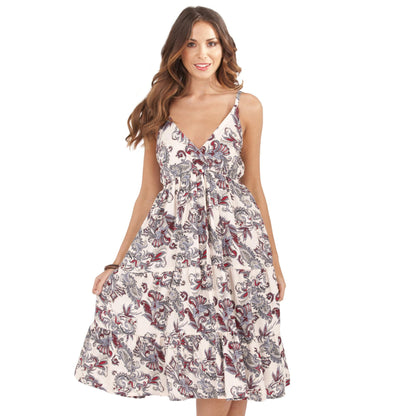 Pistachio Baroque Paisley Dress