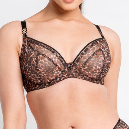 Curvy Kate Lifestyle Plunge Bra - Animal Print