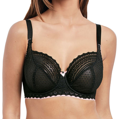 Freya Daisy Lace Balcony Bra - Noir (GG-K Cup)