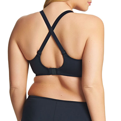 Elomi Abstract Multiway Plunge Bikini Top - Black