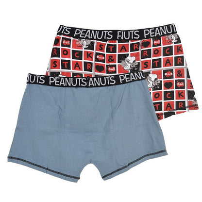 Mens Peanuts/Snoopy Rock Star Hipsters (2 Pack)