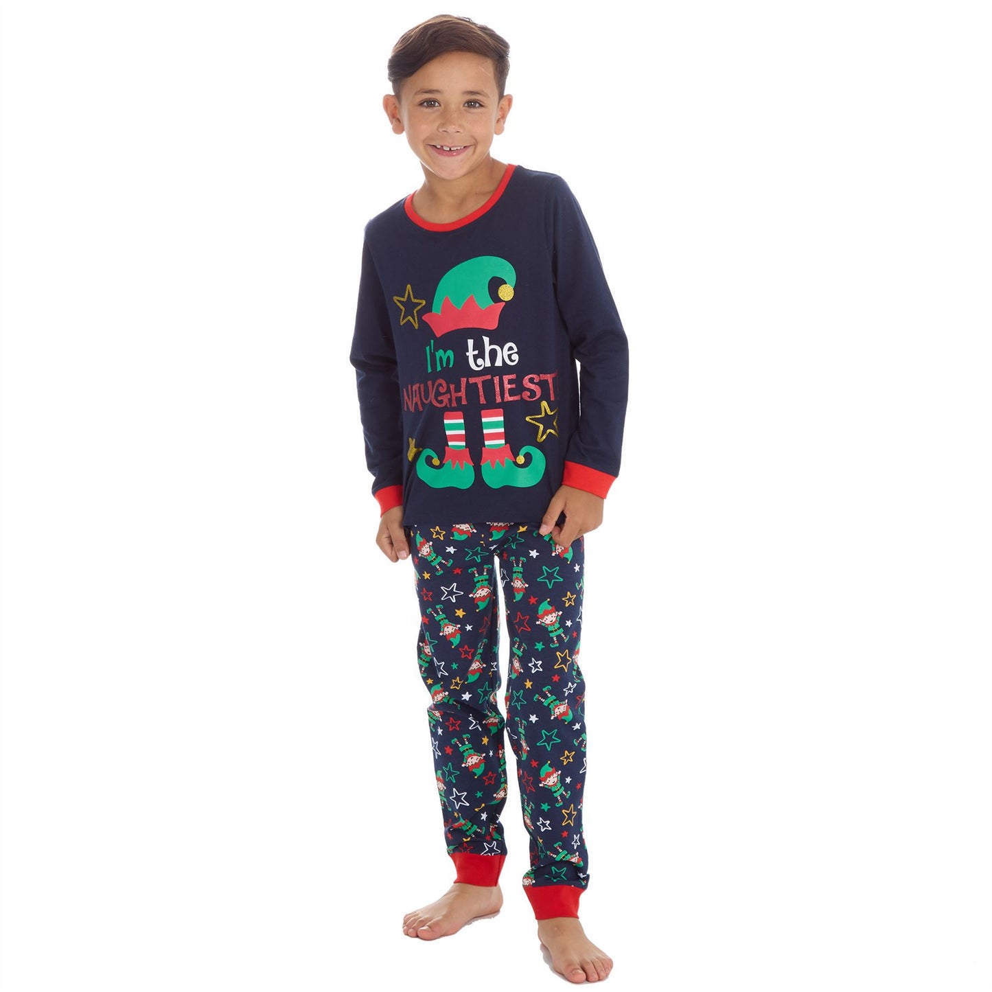 PJ's Kids 'I'm The Naughtiest' Christmas Pyjamas