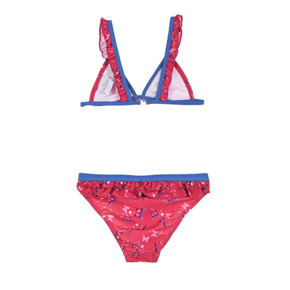 Girls Disney Frozen 2 Triangle Butterfly Bikini Set - Fushia