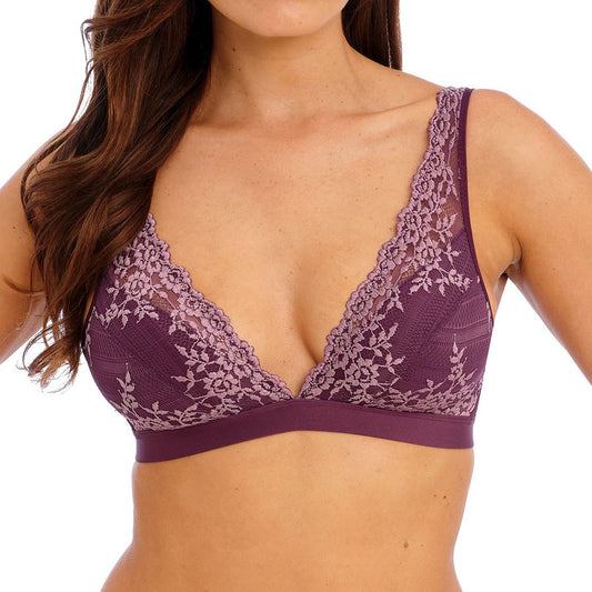 Wacoal Embrace Lace Soft Cup Bra - Italian Plum/Valerian