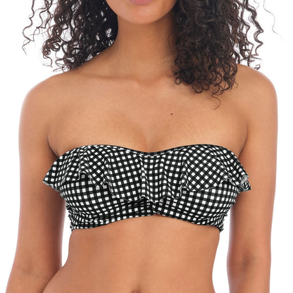 Freya Check In Bandeau Bikini Top - Monochrome Freya Swimwear