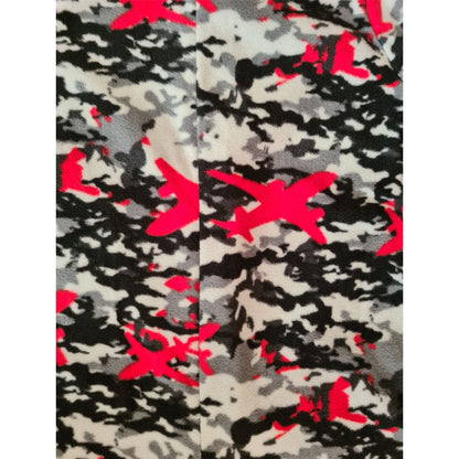 Kids Camo Hooded Fleece Onesie - Grey