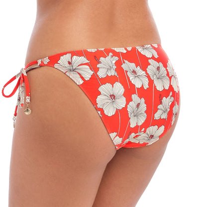 Freya Hibiscus Beach Tie Side Bikini Brief - Sunset