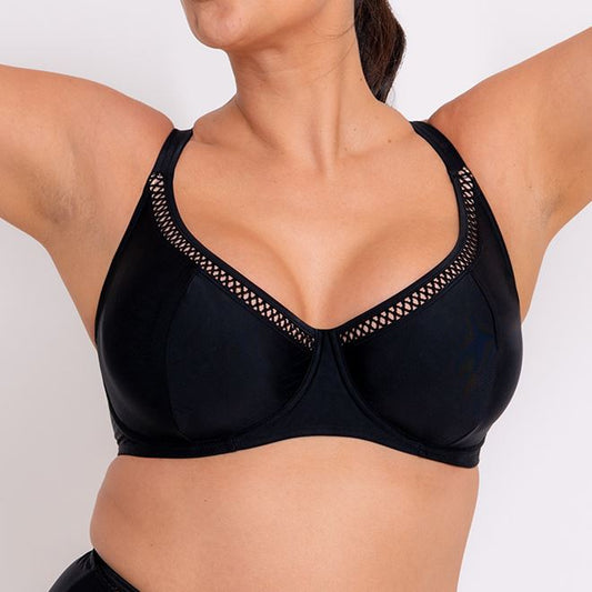 Curvy Kate First Class Balcony Bikini Top - Black