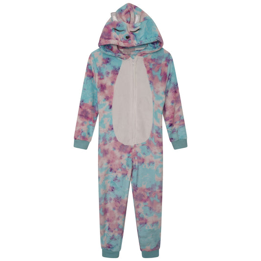 Nifty Kids Butterfly Fleece Onesie - Multicoloured