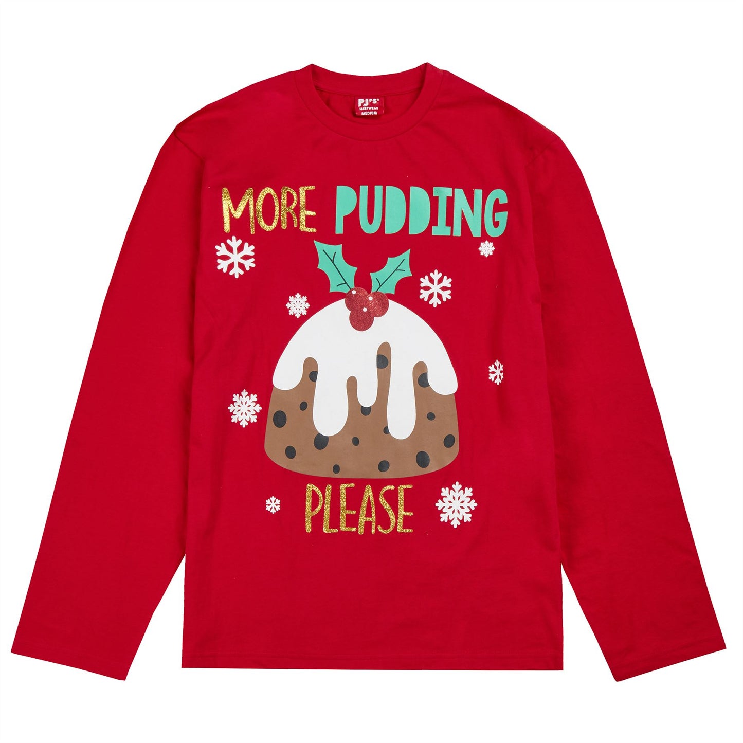 PJ's Mens 'More Pudding Please' Pyjama Set