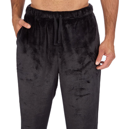 Cargo Bay Mens Raglan Fleece Pyjamas - Black/Charcoal