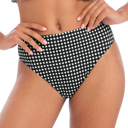 Freya Check In High Waist Bikini Brief - Monochrome Freya Swimwear