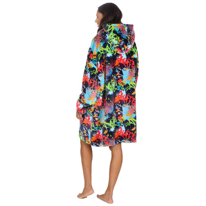 Huggable Hoodie Mens Fleece Oversized Hoodie - Graffiti