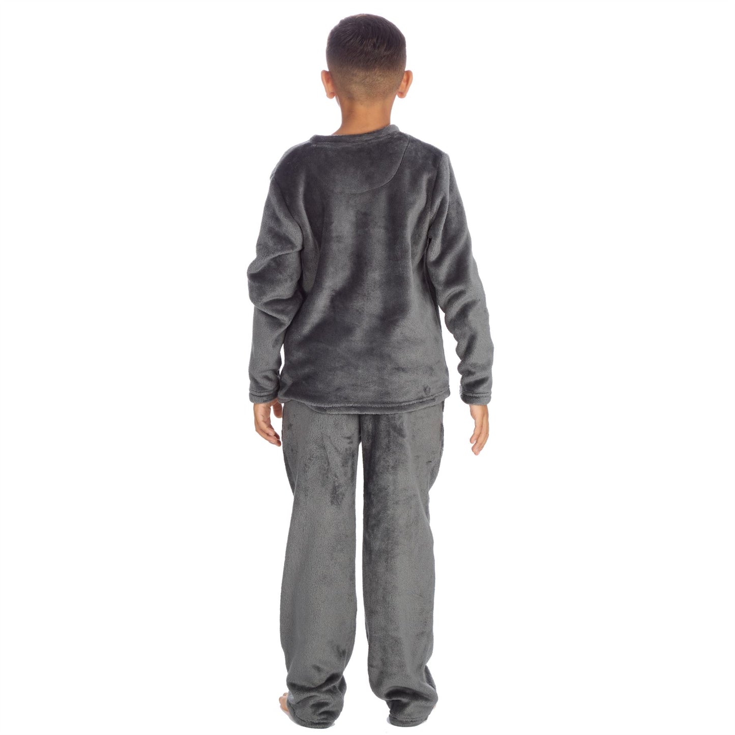 Cargo Bay Kids Flannel Fleece Pyjamas - Grey