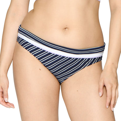 Curvy Kate Sailor Girl Fold Bikini Brief - Navy Stripe