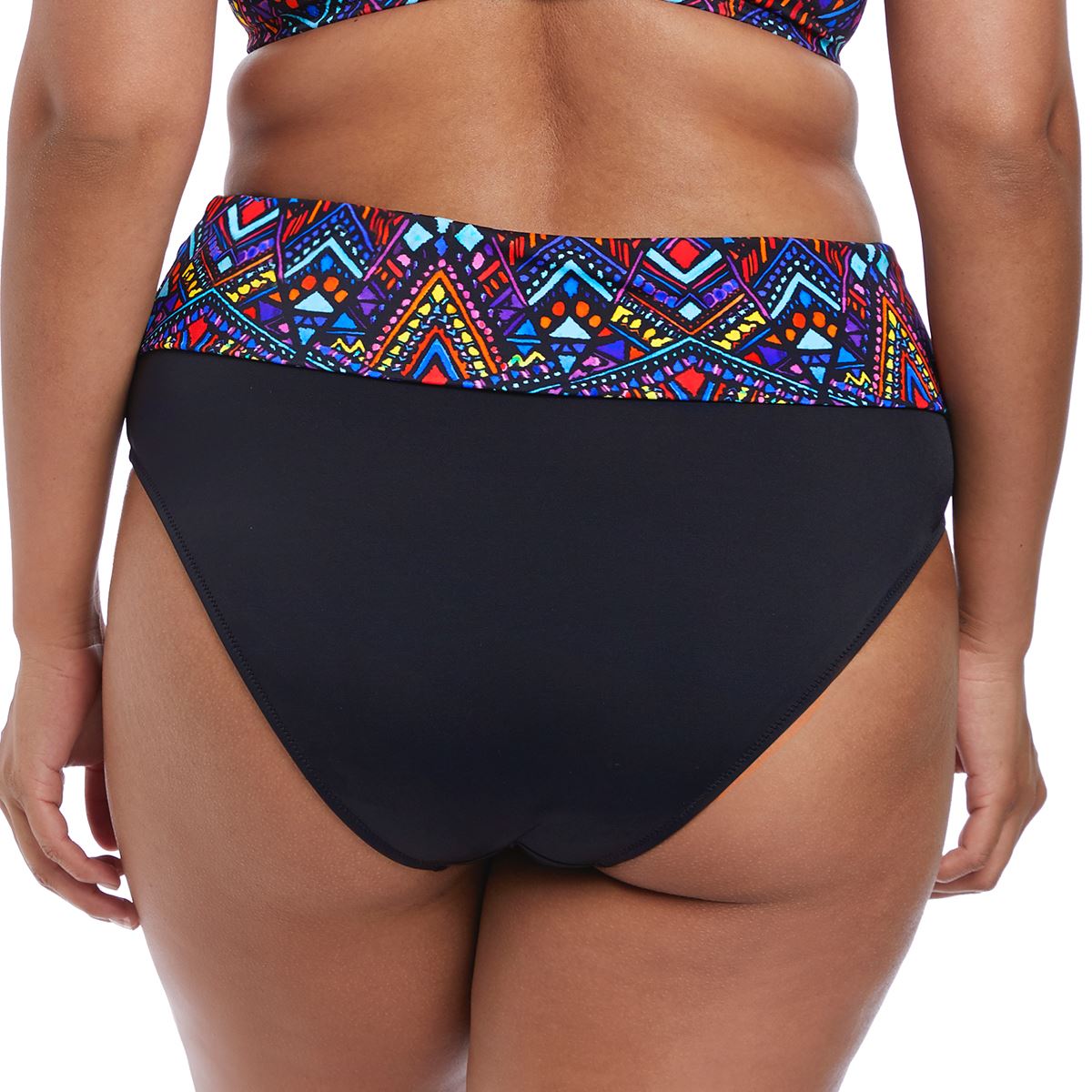 Elomi Aztec Fold Bikini Brief - Black