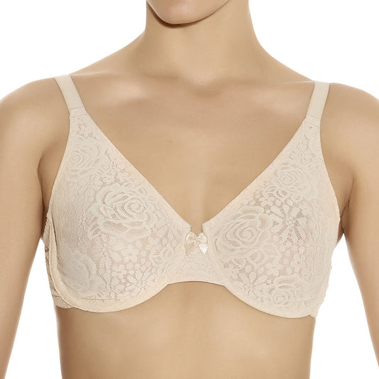 Wacoal Halo Lace Moulded Bra - Naturally Nude