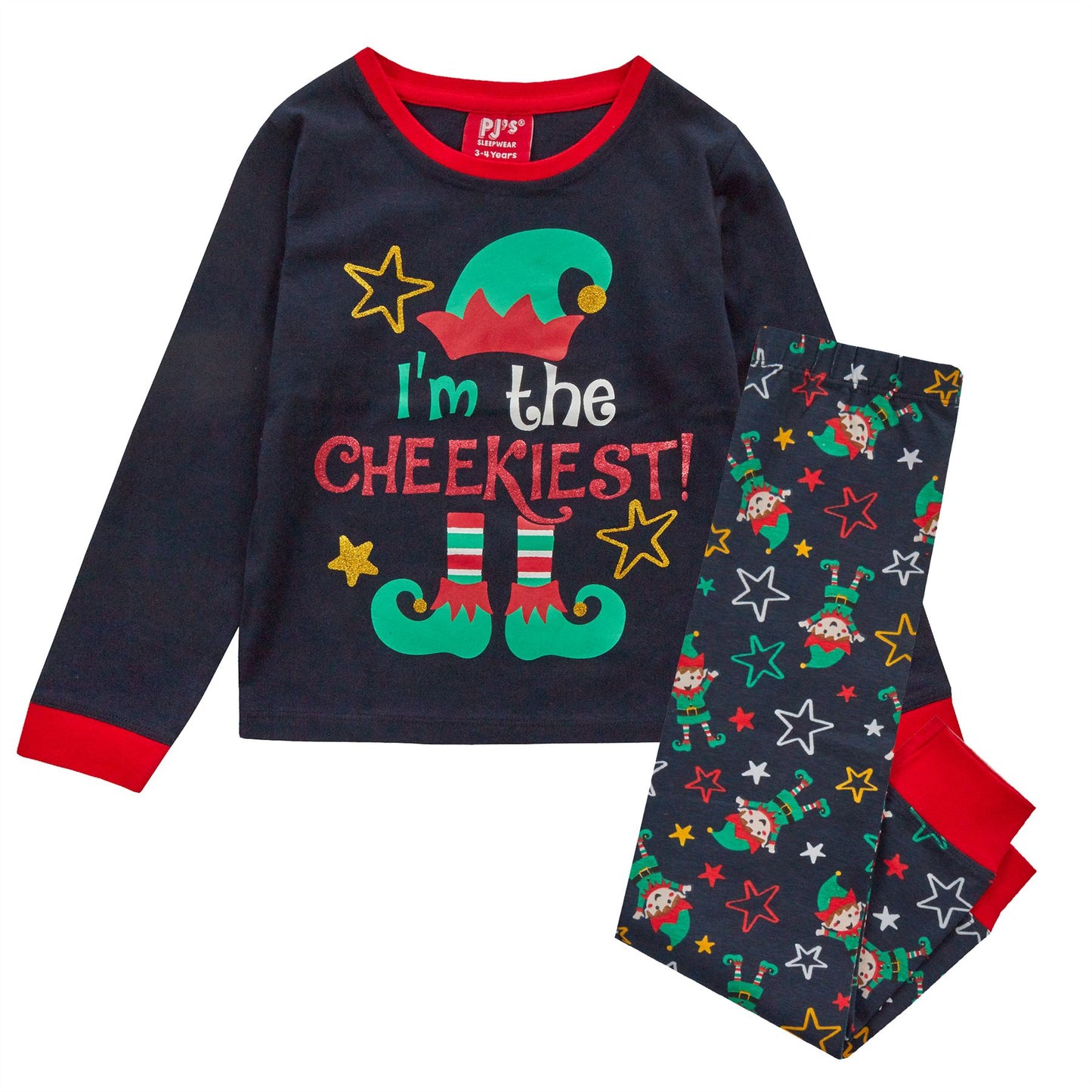 PJ's Kids 'I'm The Cheekiest' Christmas Pyjamas